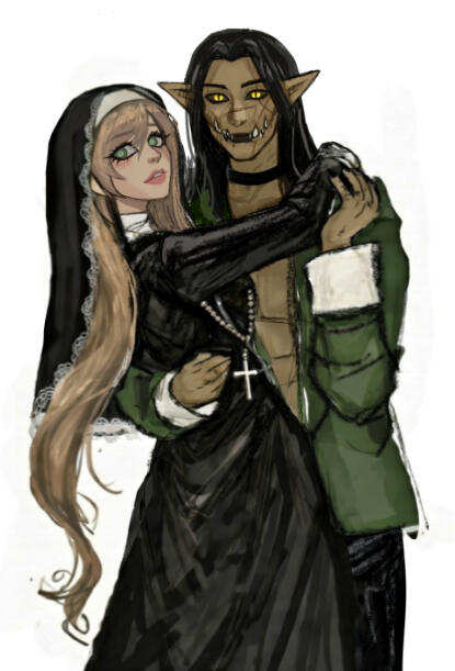 VtM - nun!Pixie x Tucker