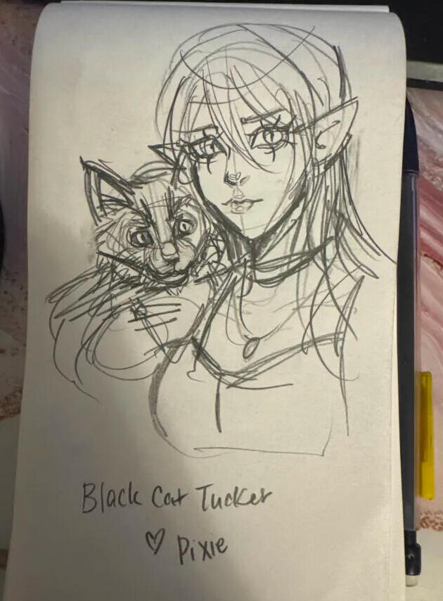 VtM - blackcat!Tucker x Pixie (Nosferatu ghoul)